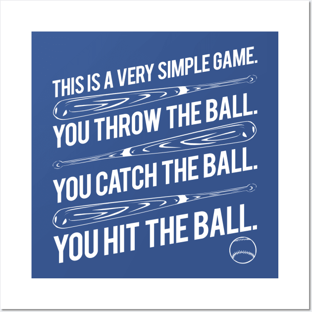 Baseball is a Simple Game Wall Art by PopCultureShirts